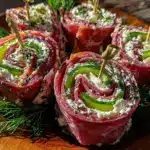 dill pickle ham pinwheels - featured image