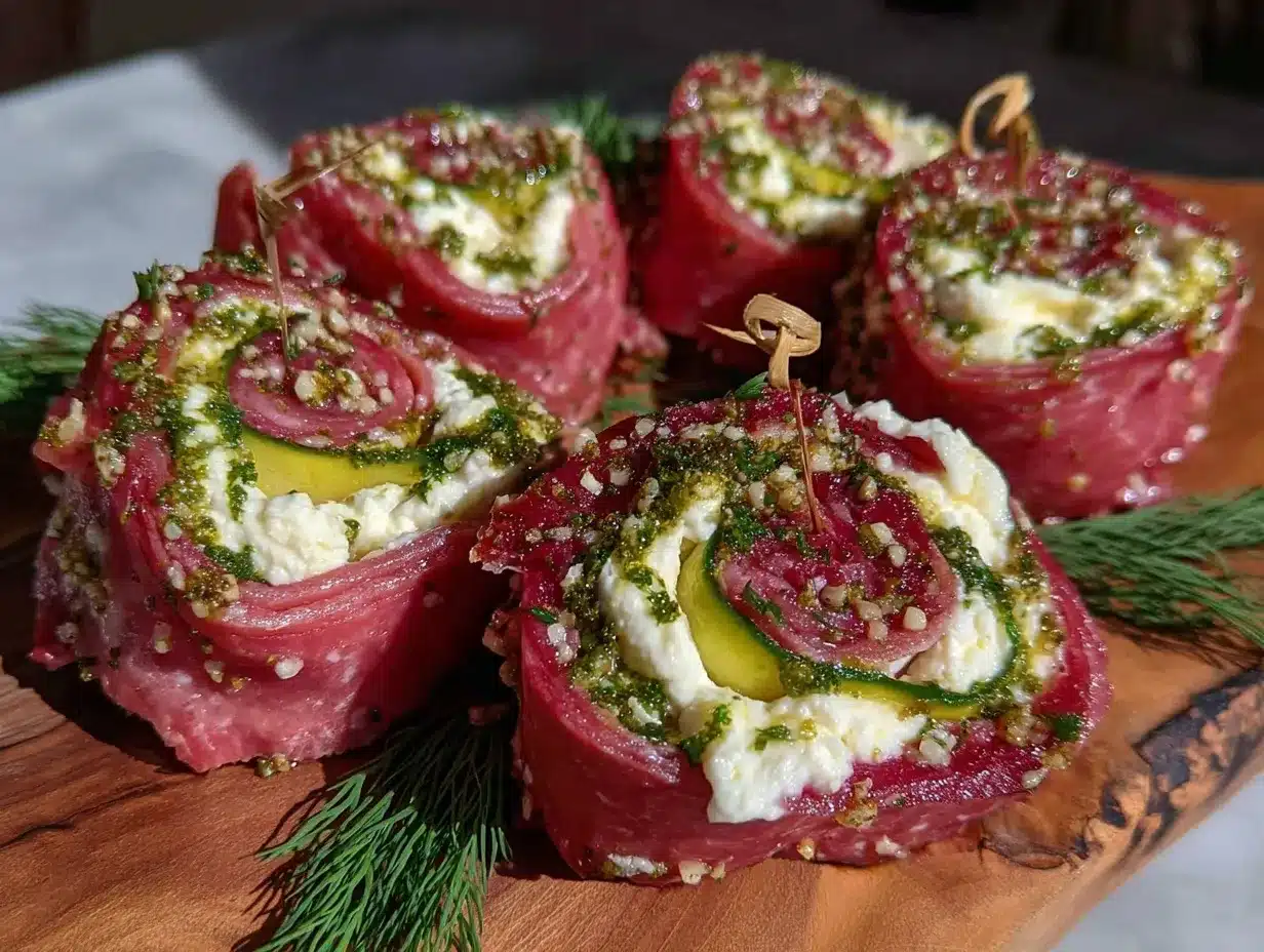 dill pickle ham pinwheels preparation steps