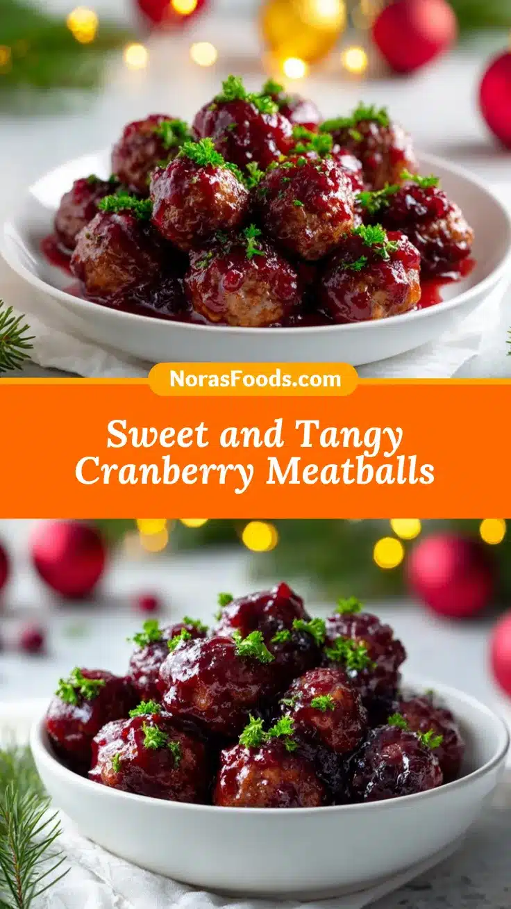 Festive Cranberry Meatballs recipe