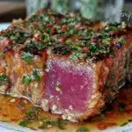 garlic butter ahi tuna - featured image