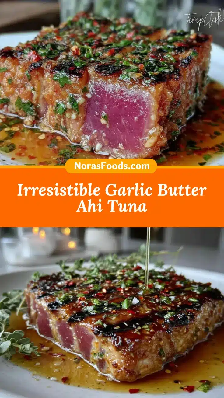 garlic butter ahi tuna recipe