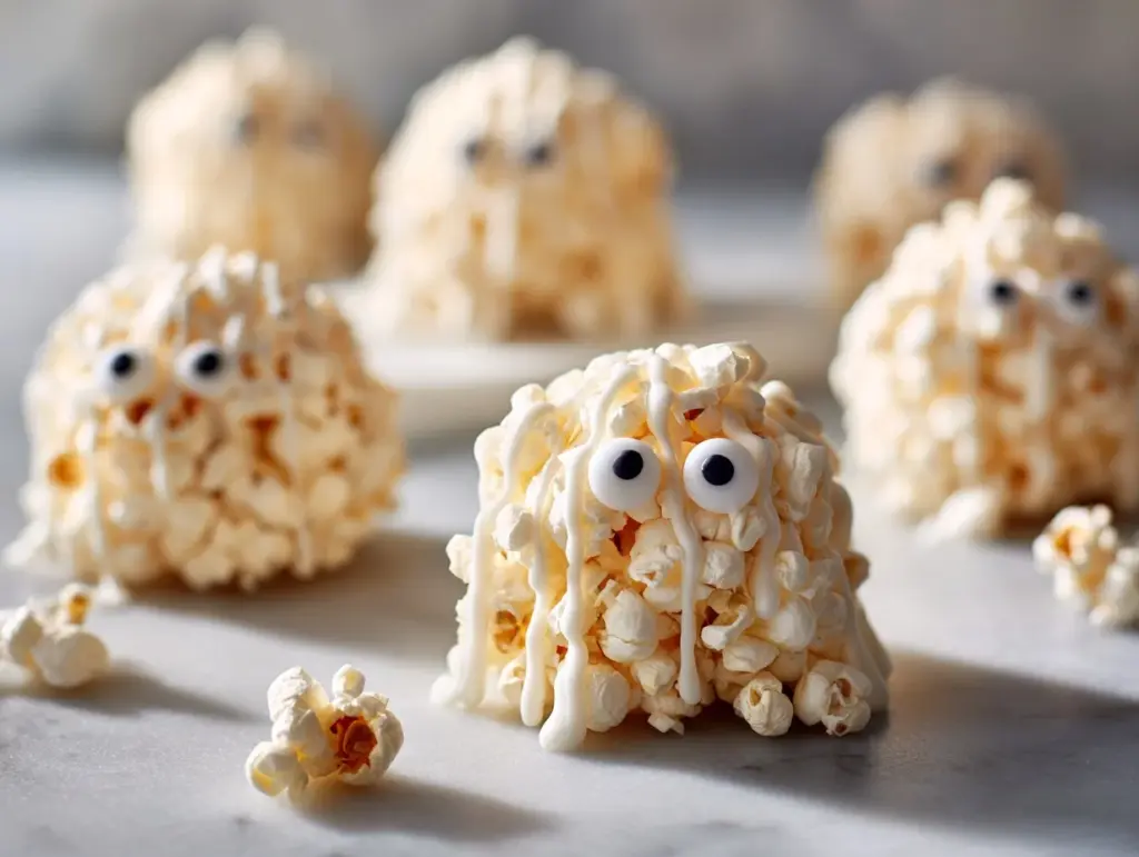 Ghost Popcorn Balls - featured image