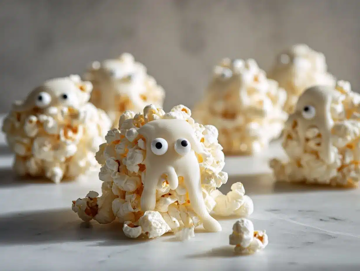 Ghost Popcorn Balls preparation steps