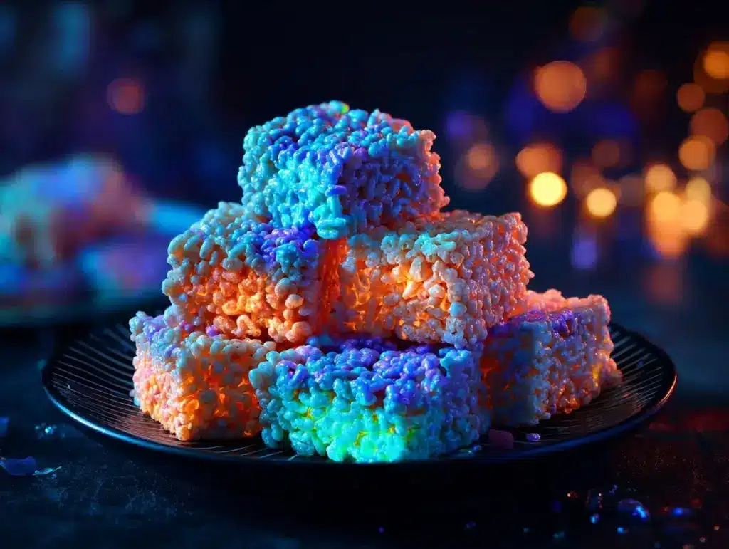 glow-in-the-dark Rice Krispies Treats - featured image