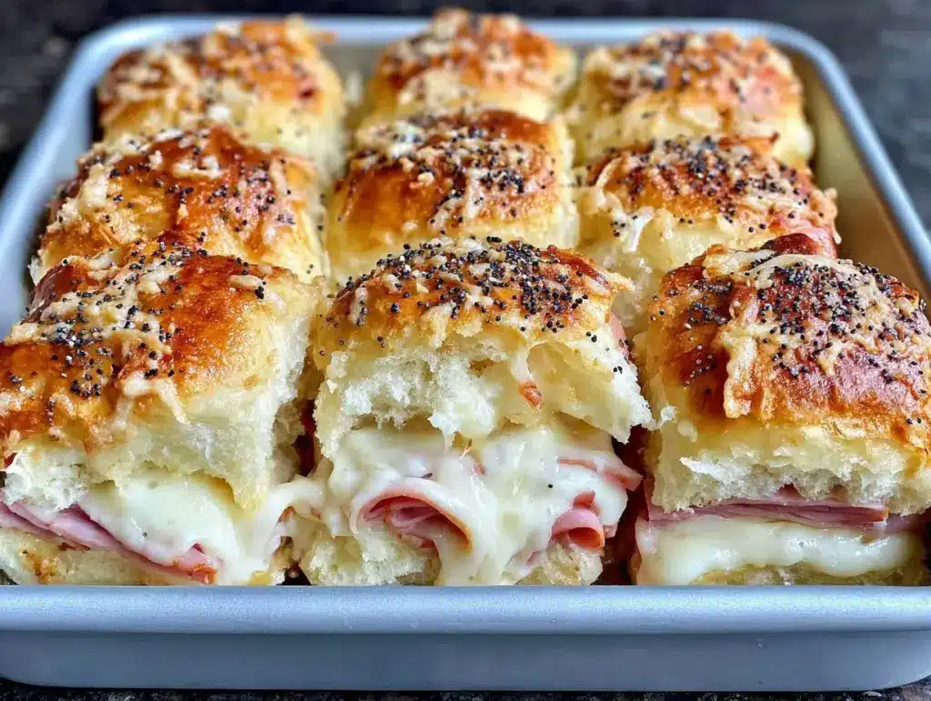 gluten-free ham and cheese sliders - featured image