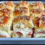 gluten-free ham and cheese sliders - featured image