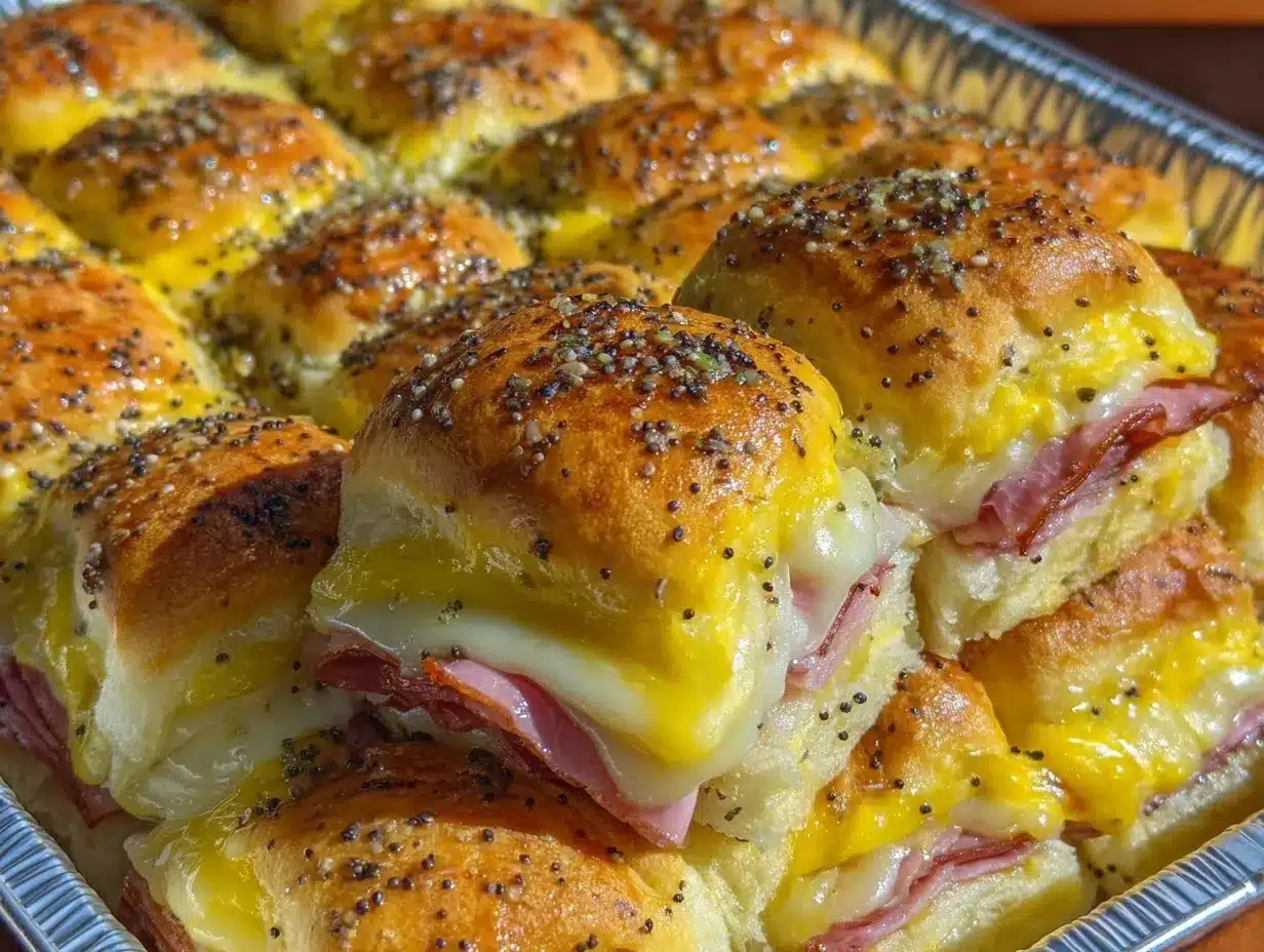 gluten-free ham and cheese sliders preparation steps
