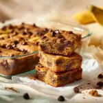 Gooey Banana Bread Blondies - featured image