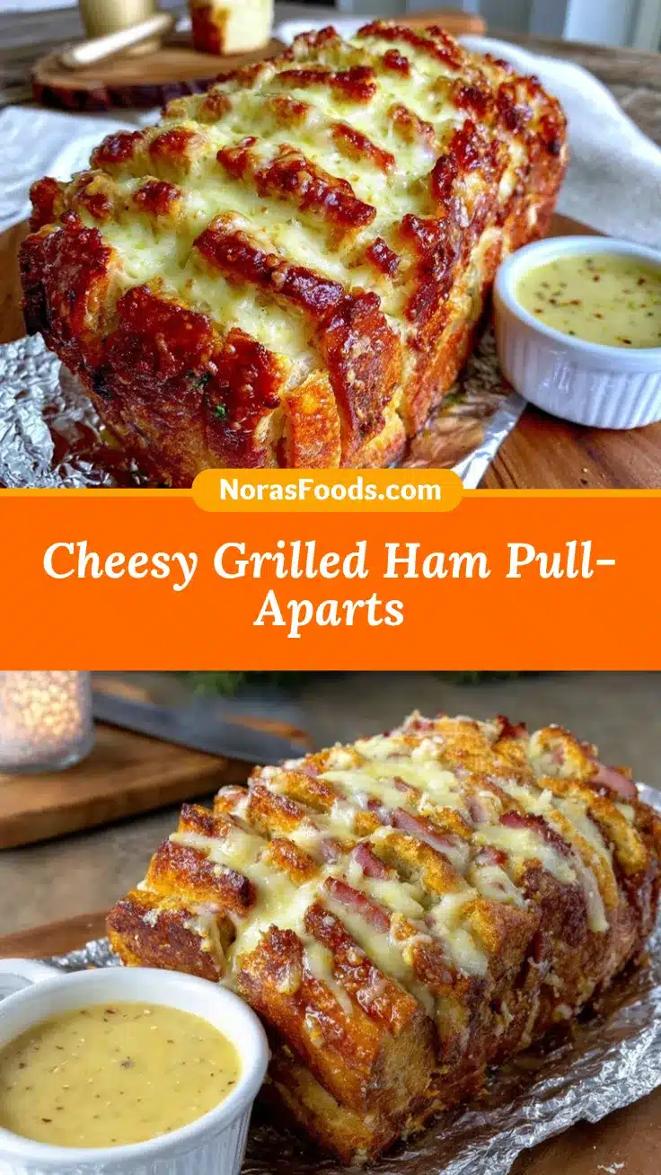 grilled ham and cheese pull-apart sandwiches recipe