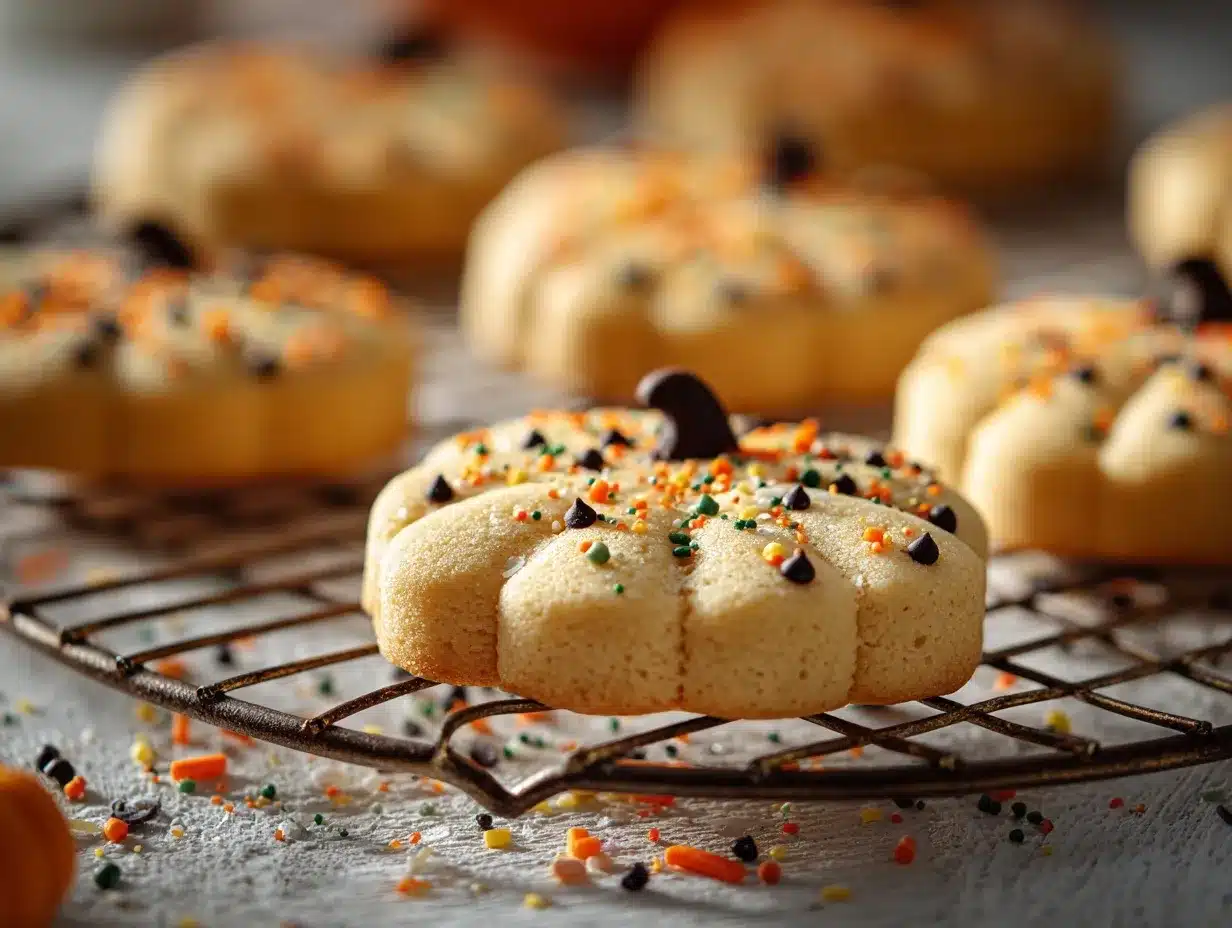Halloween Shortbread Cookies preparation steps