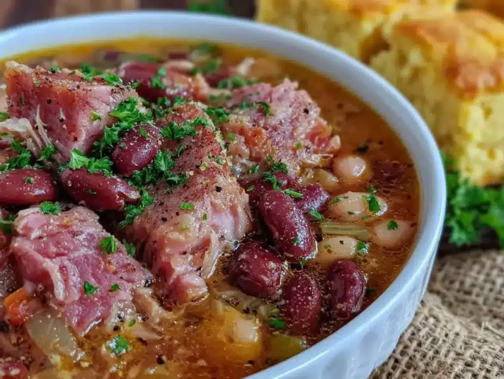 ham and bean soup - featured image