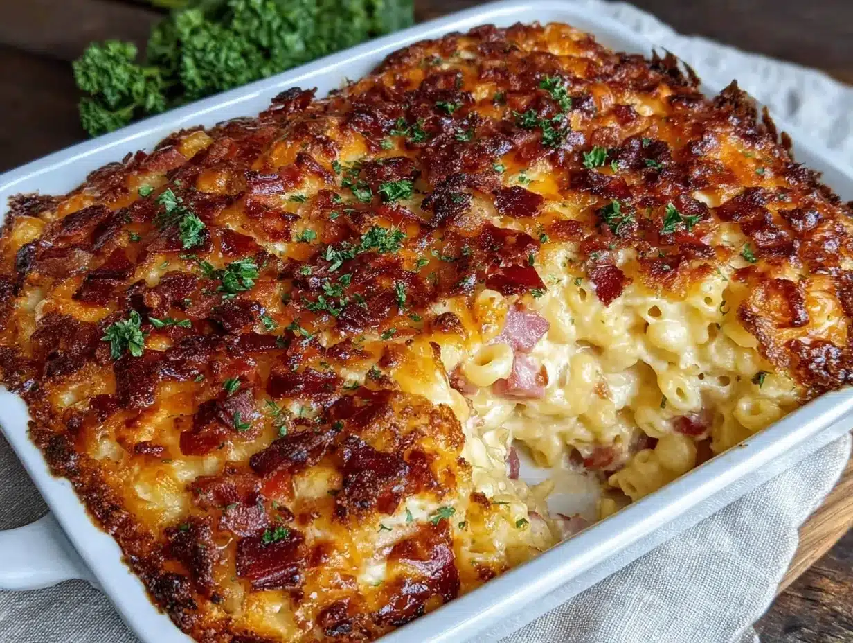 ham and cheese casserole preparation steps