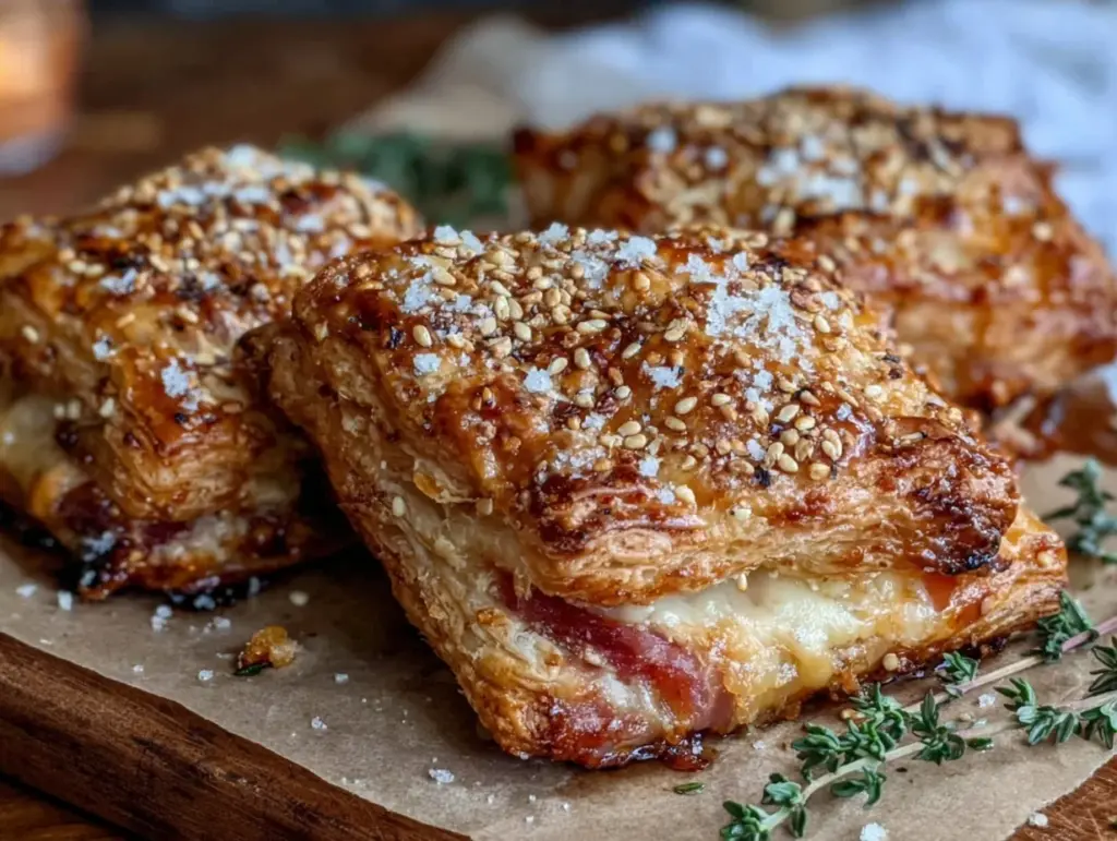 ham and cheese puff pastry - featured image