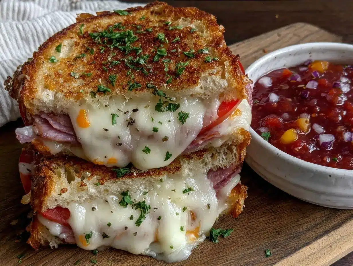ham and cheese sandwich preparation steps