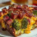 ham broccoli casserole - featured image