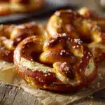 homemade soft pretzels - featured image