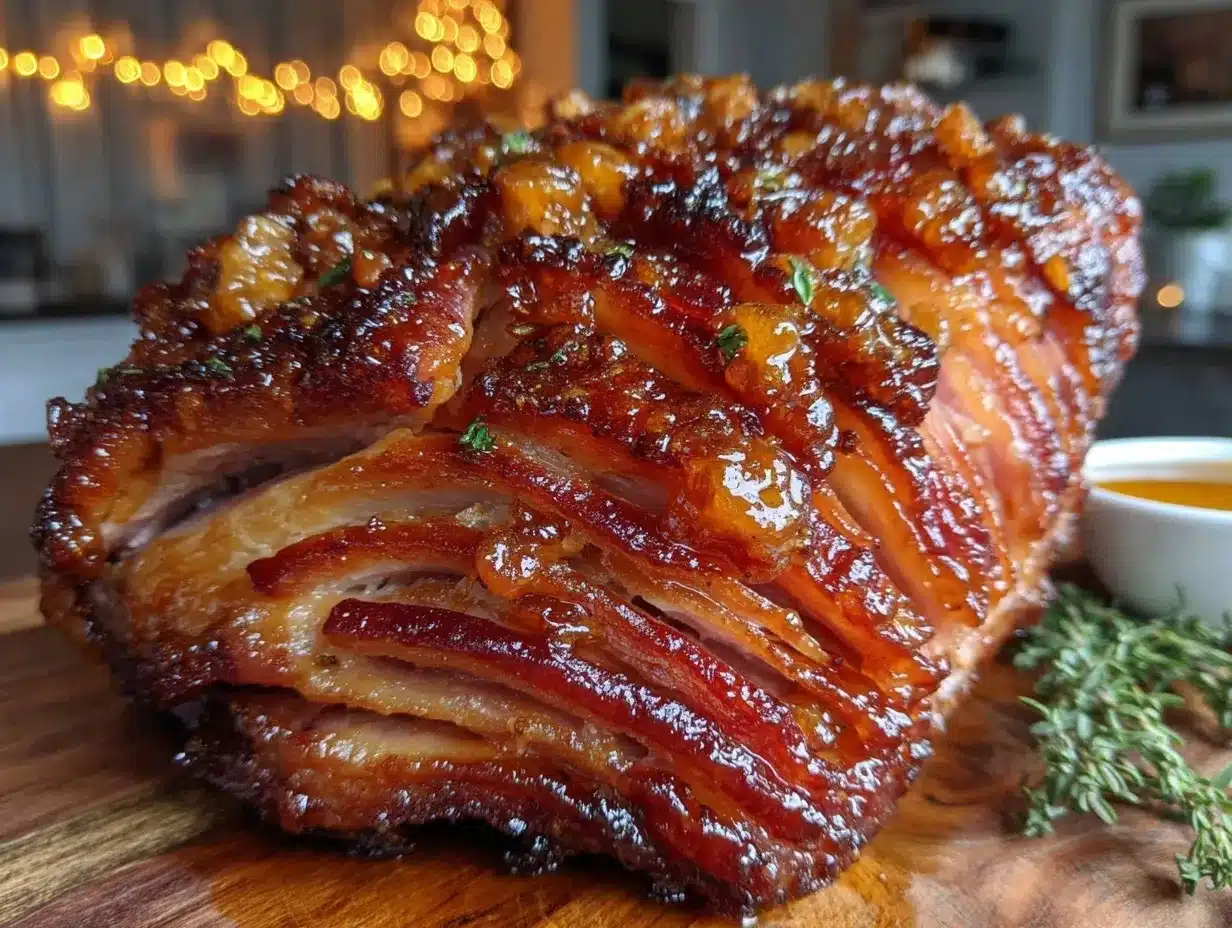 honey glazed ham preparation steps