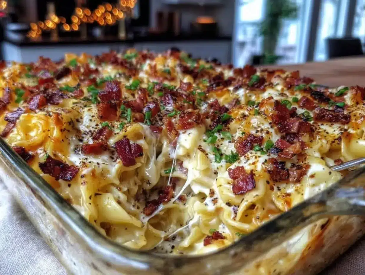 leftover ham noodle casserole preparation steps