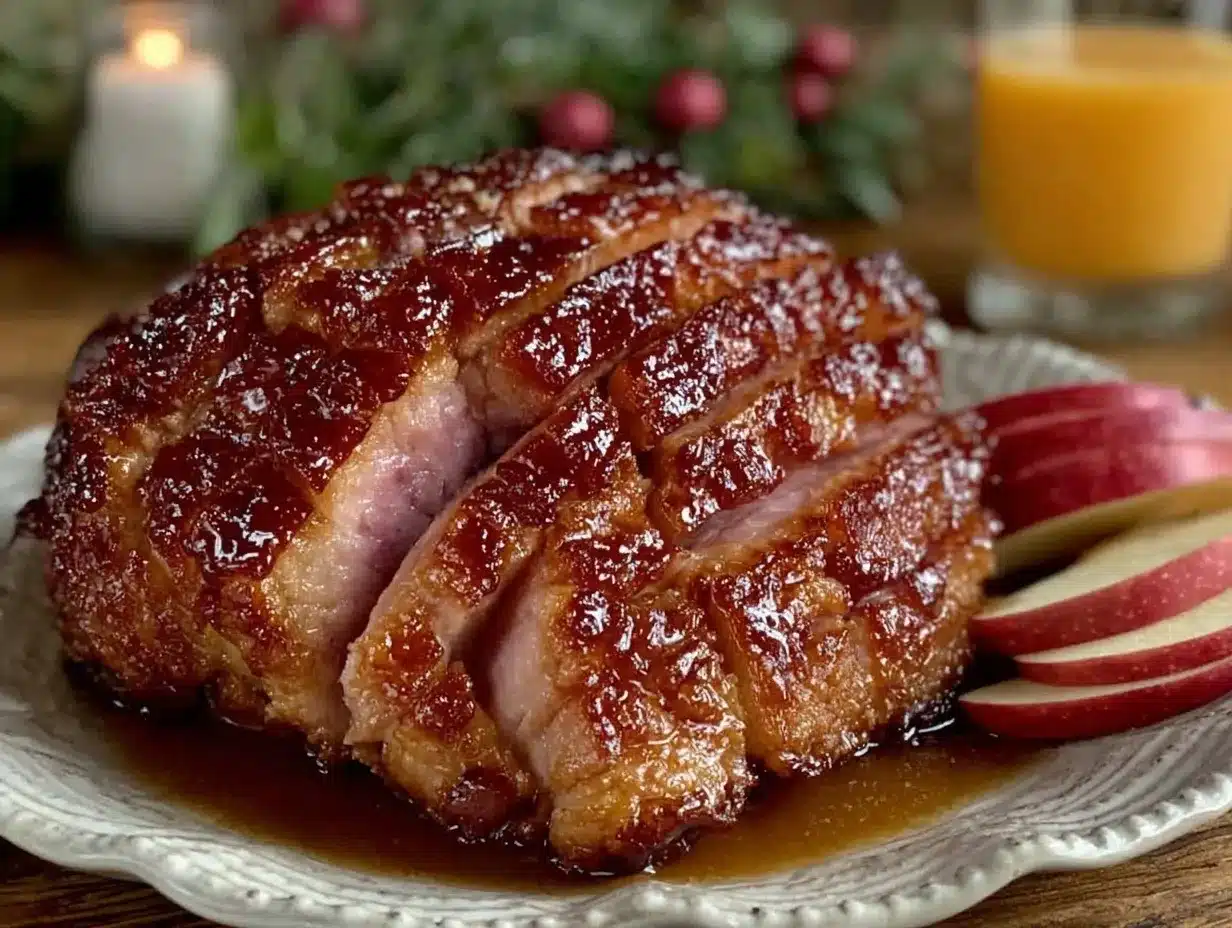 maple glazed ham preparation steps
