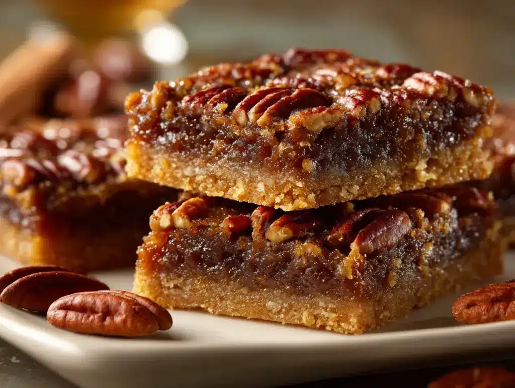 pecan pie bars - featured image