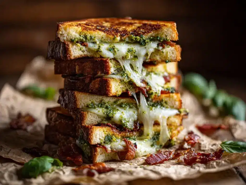 pesto grilled cheese - featured image