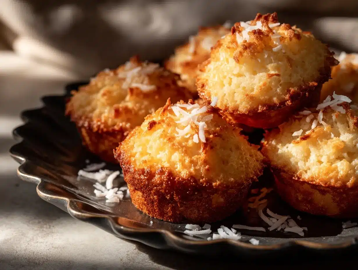 Portuguese coconut cakes preparation steps