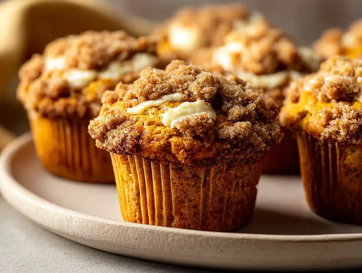 Pumpkin Cheesecake Muffins preparation steps