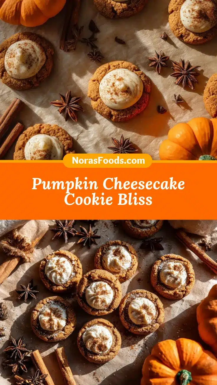 Pumpkin Cheesecake Thumbprint Cookies recipe