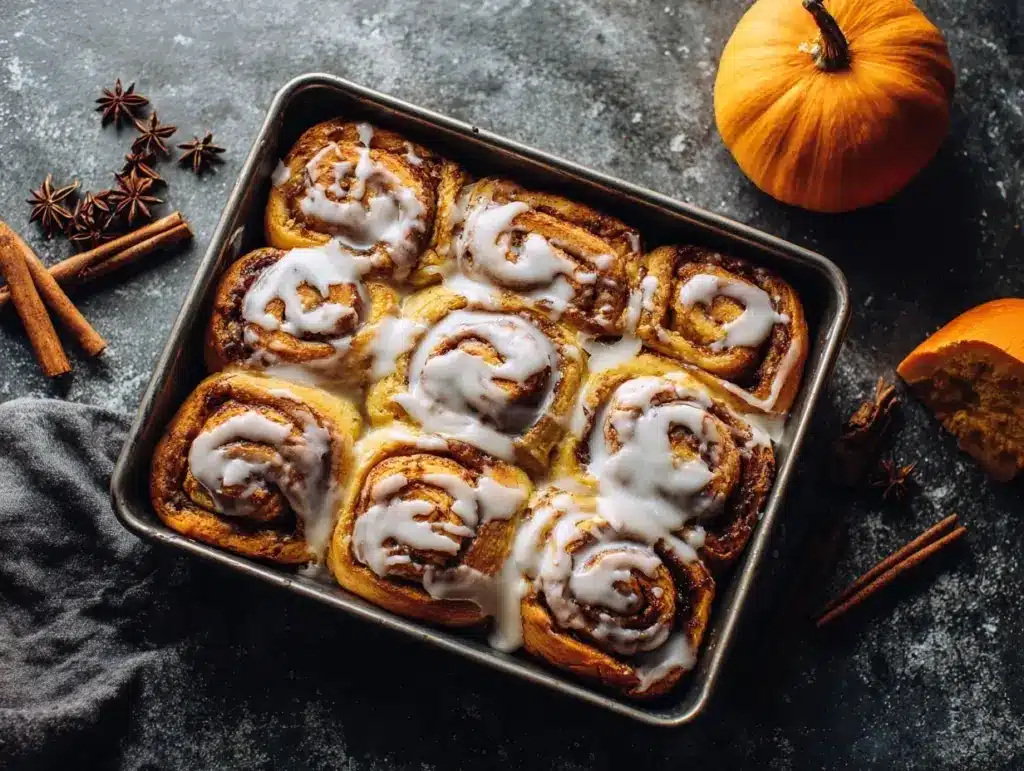 Pumpkin Cinnamon Rolls - featured image