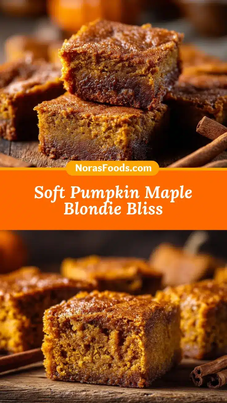 Pumpkin Maple Blondies recipe