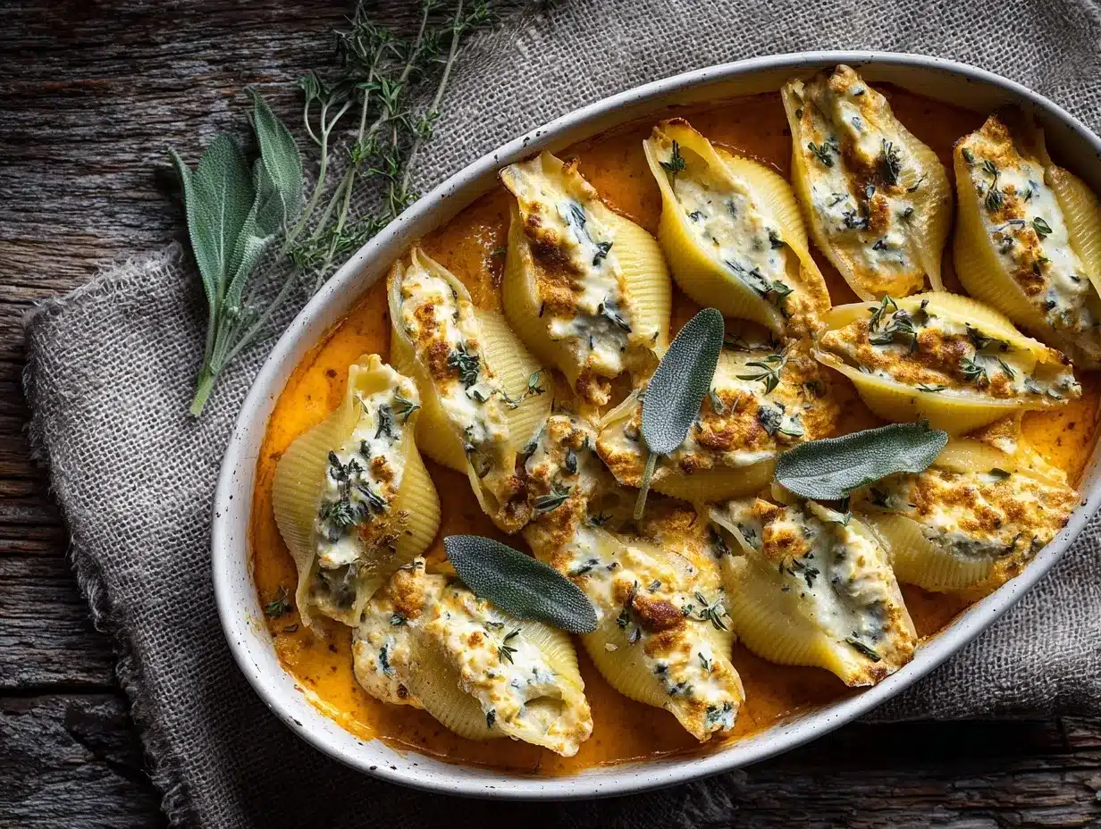 Pumpkin Ricotta Stuffed Shells preparation steps