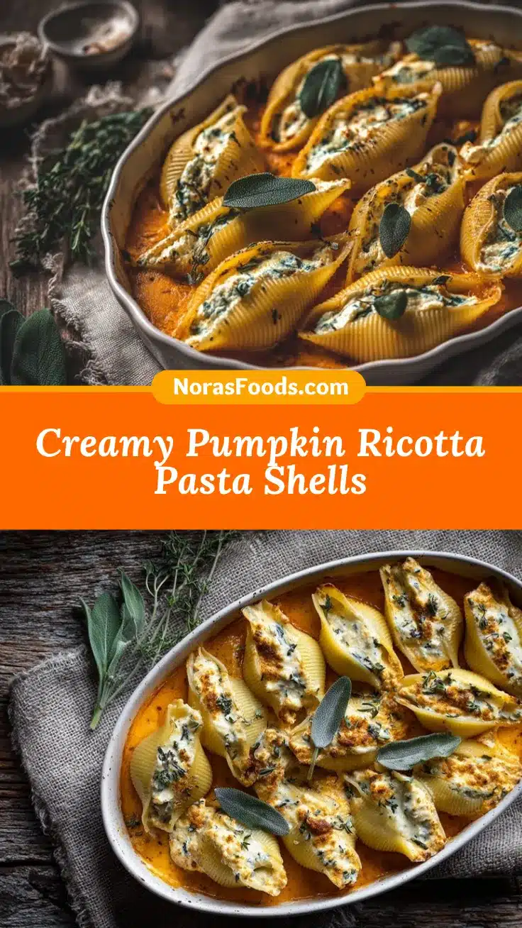 Pumpkin Ricotta Stuffed Shells recipe