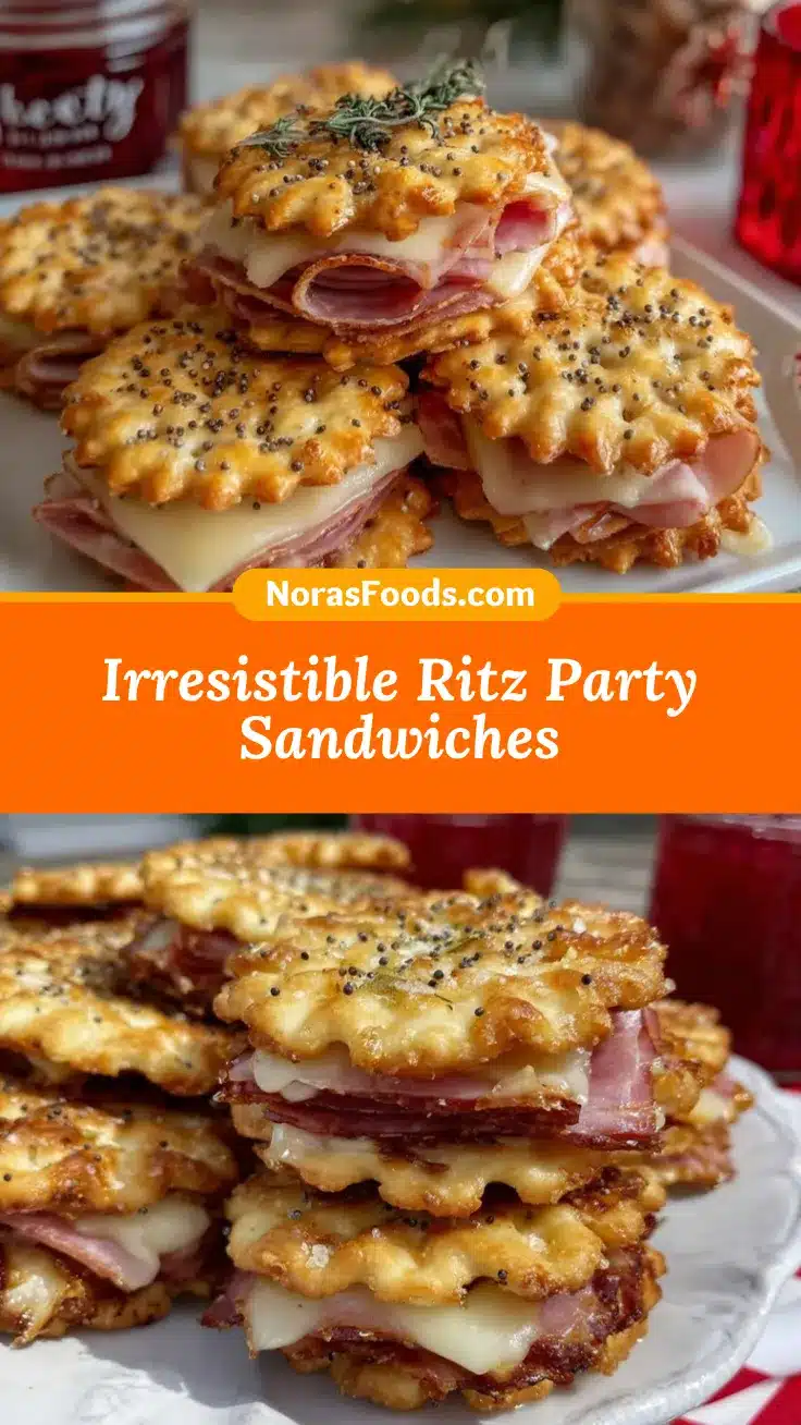 Ritz Cracker Party Sandwiches recipe