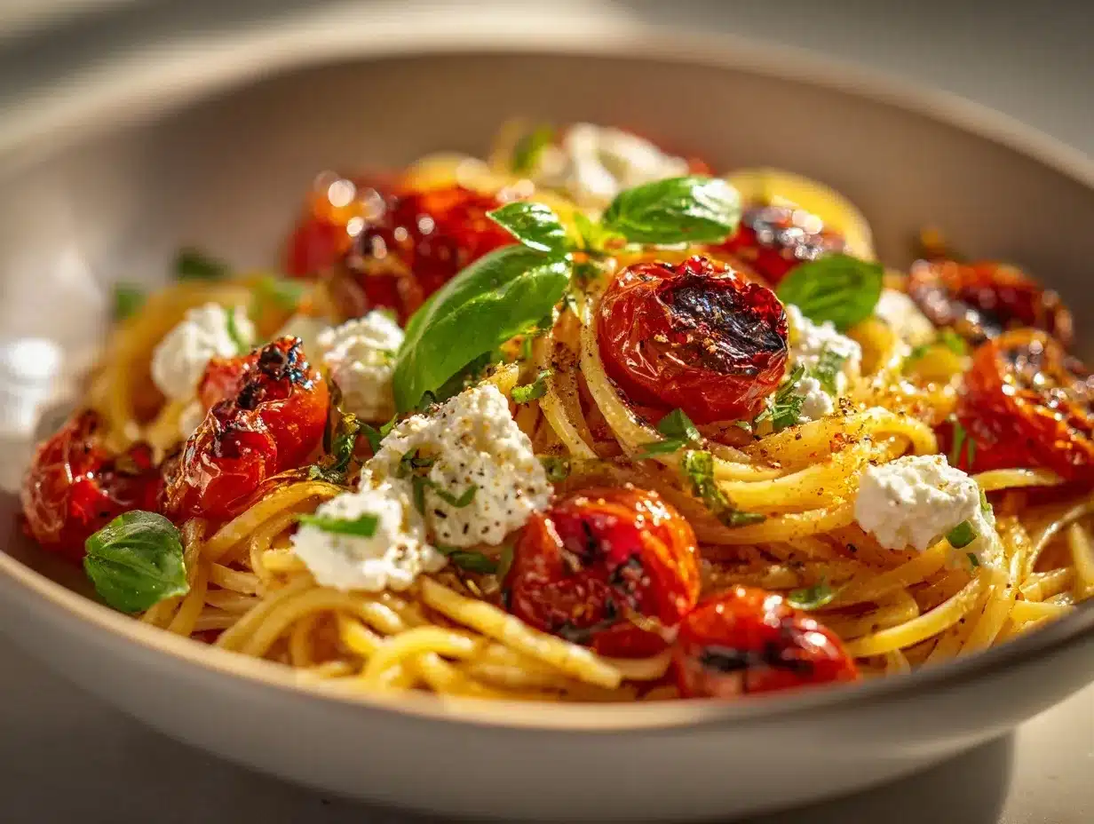 roasted tomato pasta preparation steps