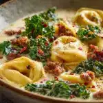 sausage tortellini soup - featured image