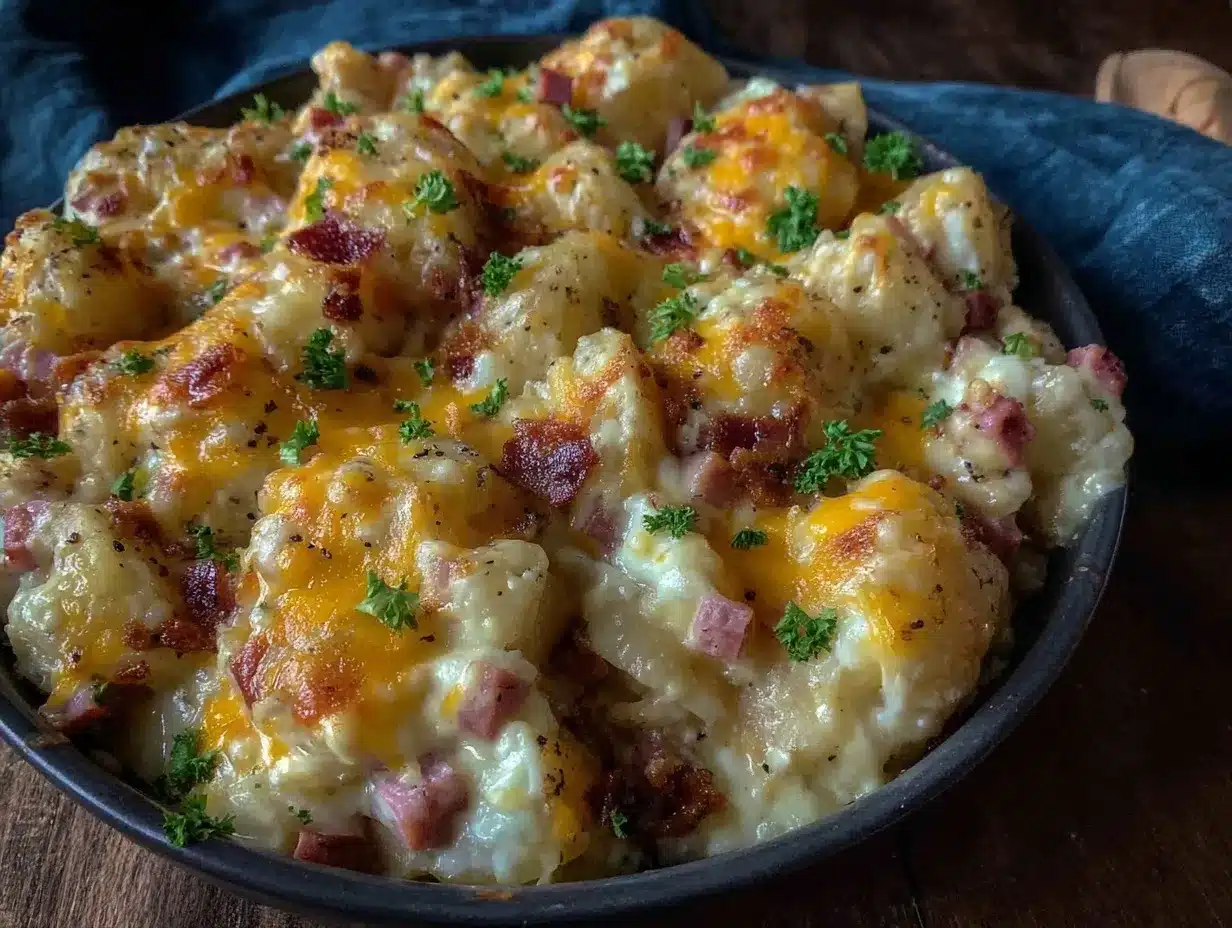 slow cooker ham potato casserole preparation steps