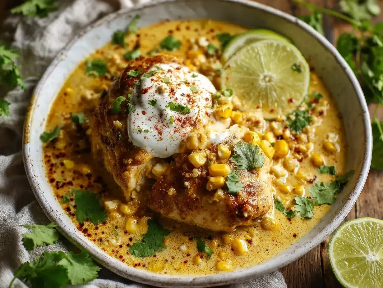 Slow Cooker Street Corn Chicken preparation steps