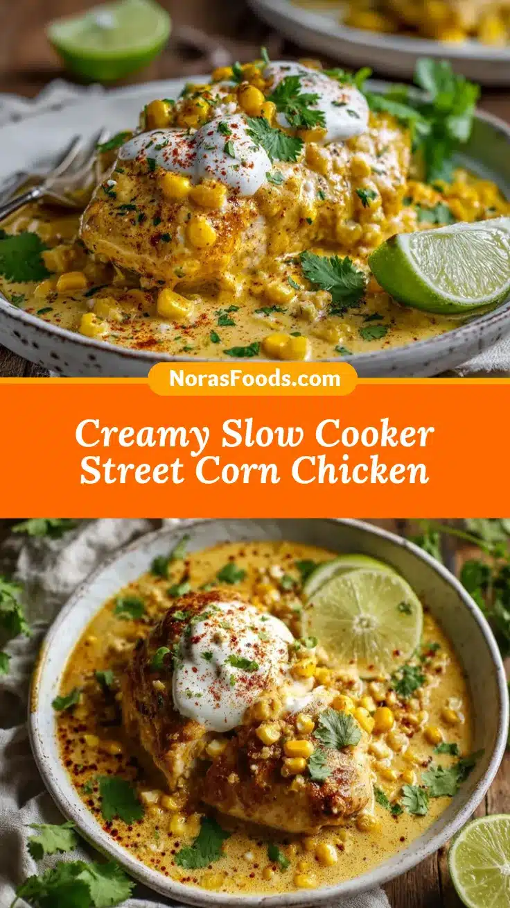 Slow Cooker Street Corn Chicken recipe