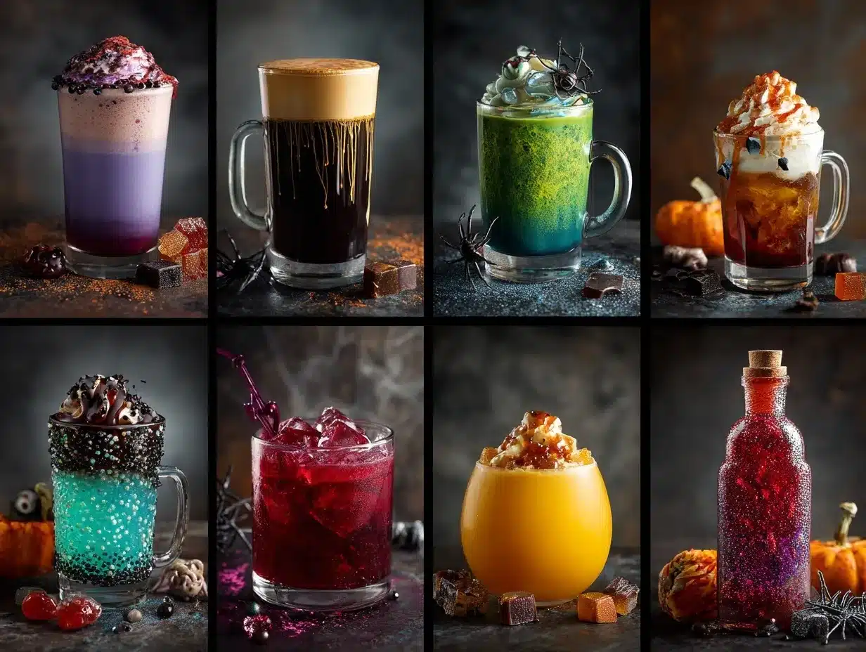 spooky Halloween shots preparation steps