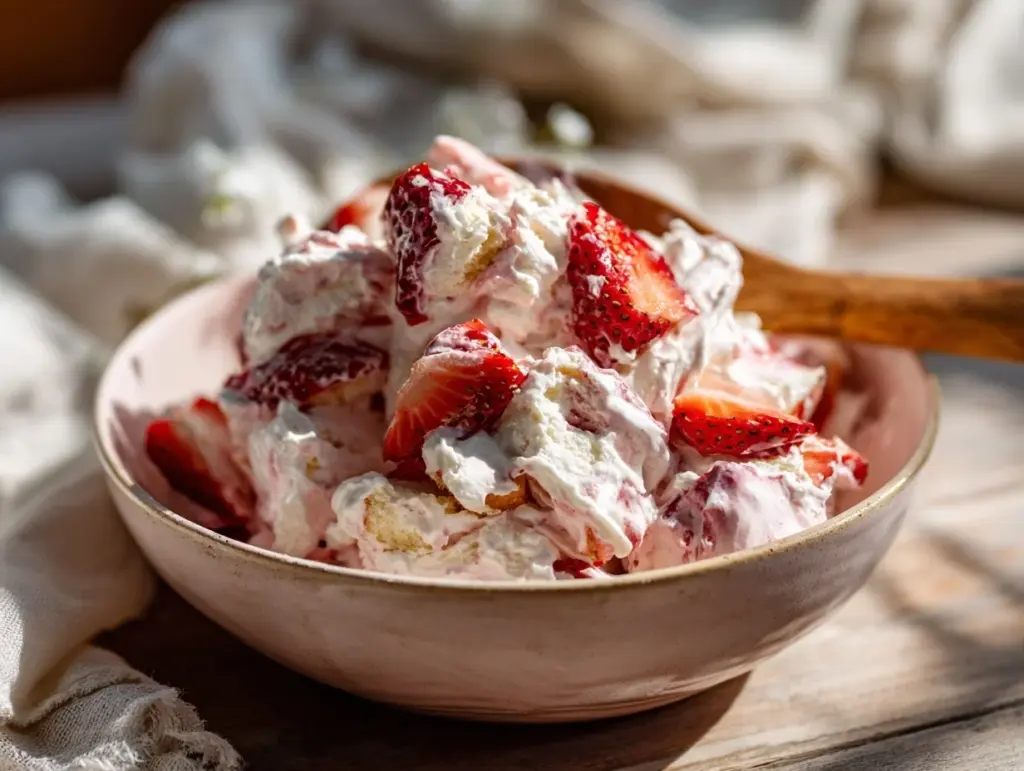 Strawberry Shortcake Fluff Salad - featured image