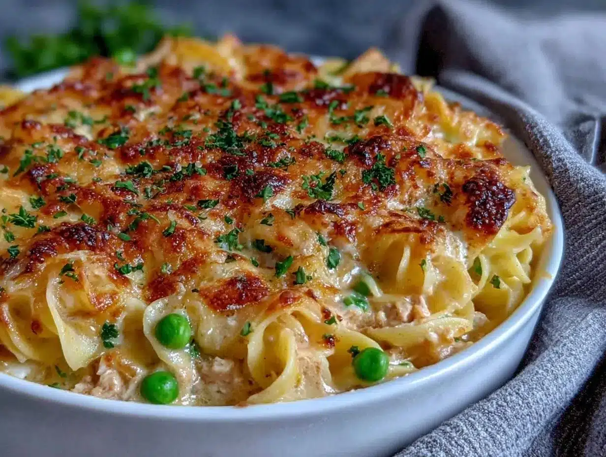tuna noodle casserole preparation steps