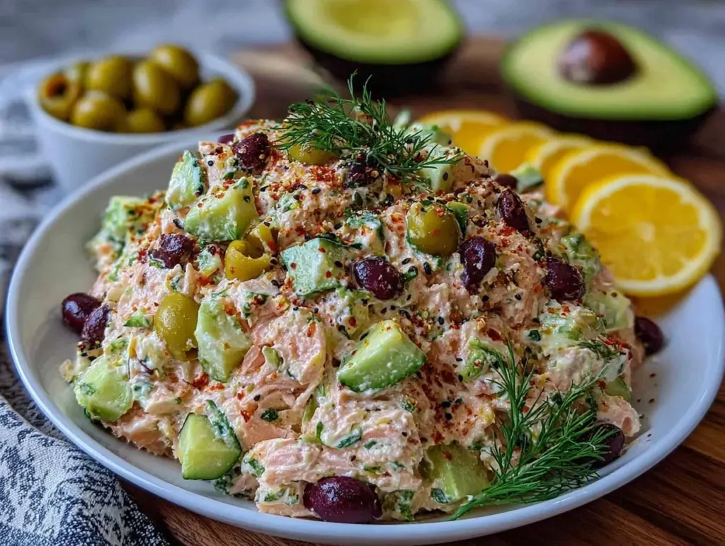 tuna salad with Greek yogurt and avocado - featured image