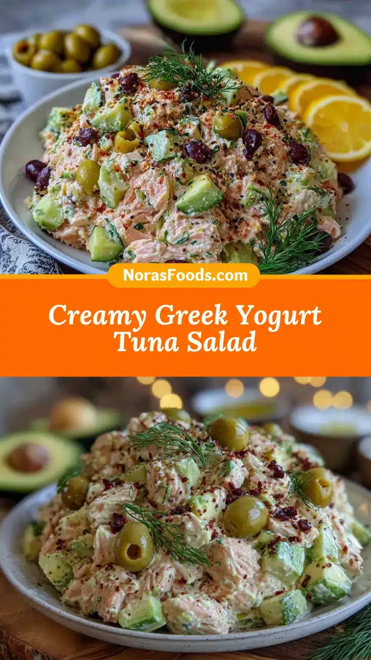tuna salad with Greek yogurt and avocado recipe