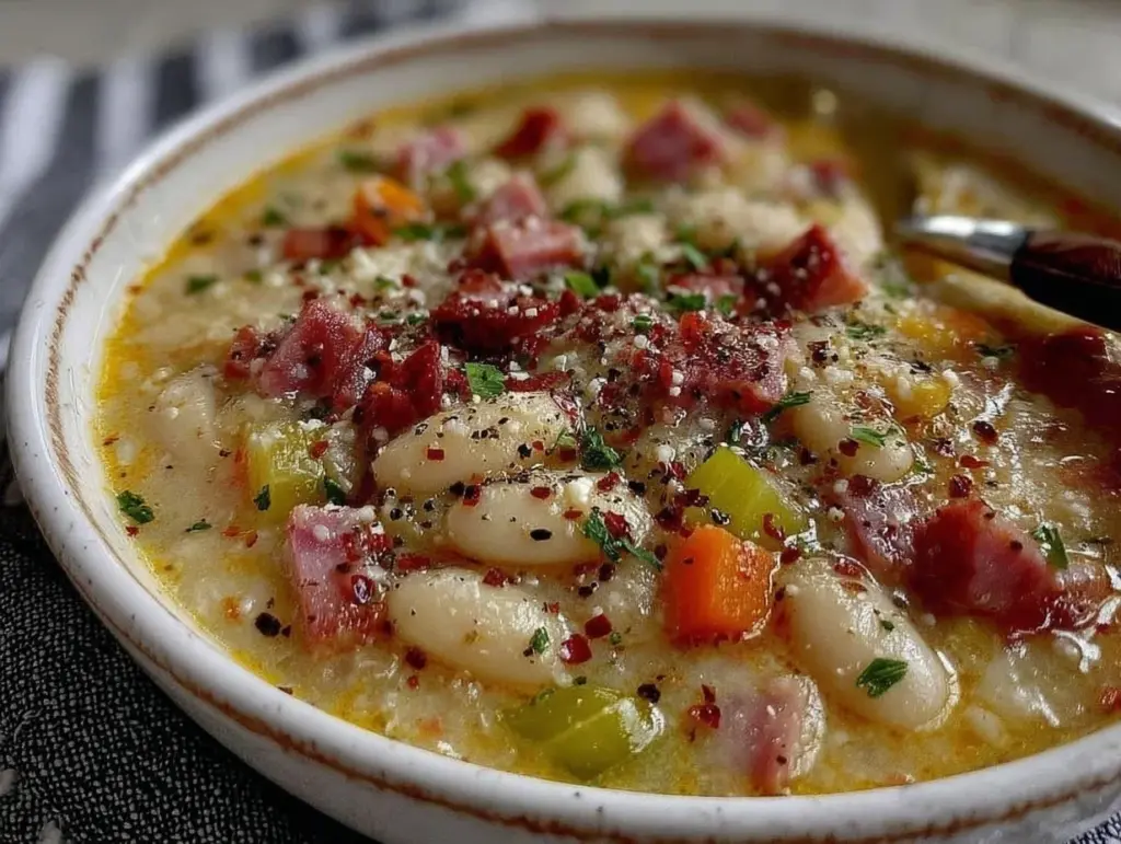 white bean and ham soup - featured image