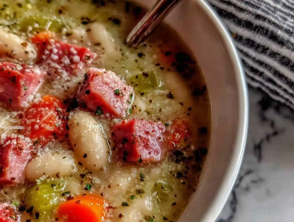 white bean and ham soup preparation steps