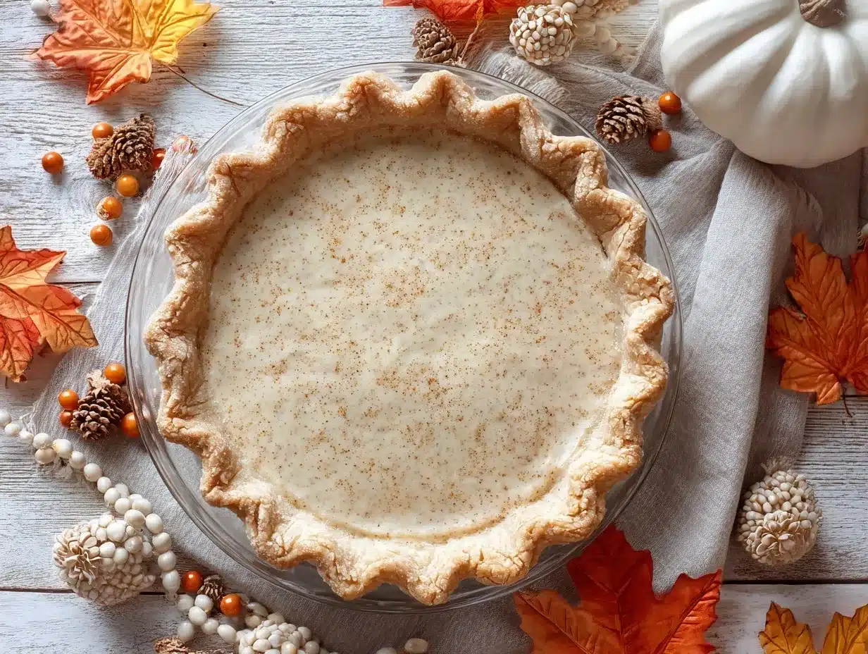 white pumpkin pie preparation steps