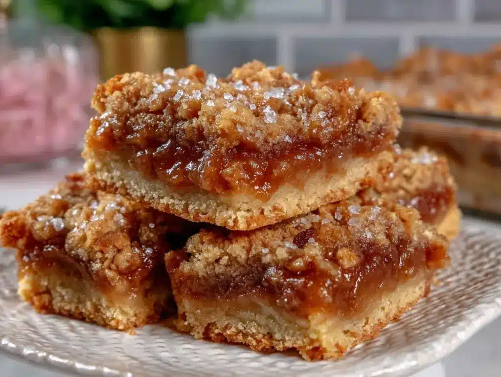 apple crisp bars - featured image