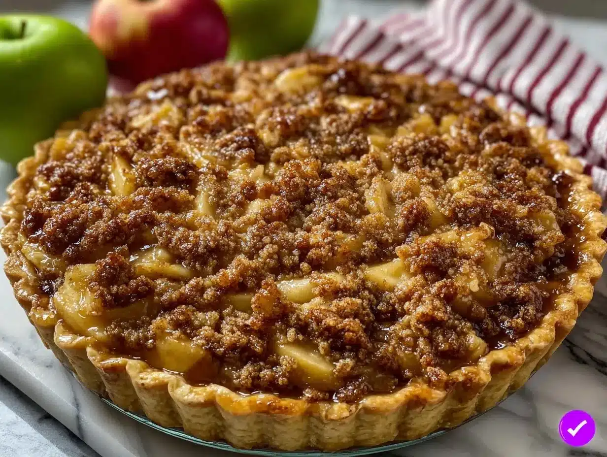 apple crumble pie preparation steps