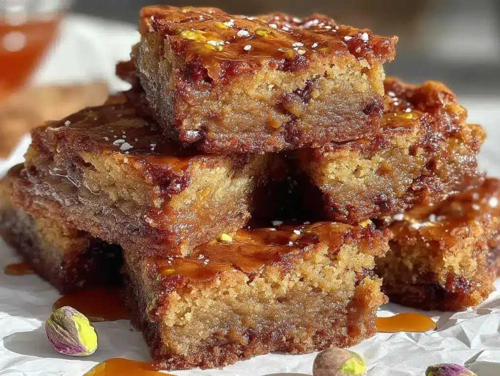 brown butter cookie bars - featured image