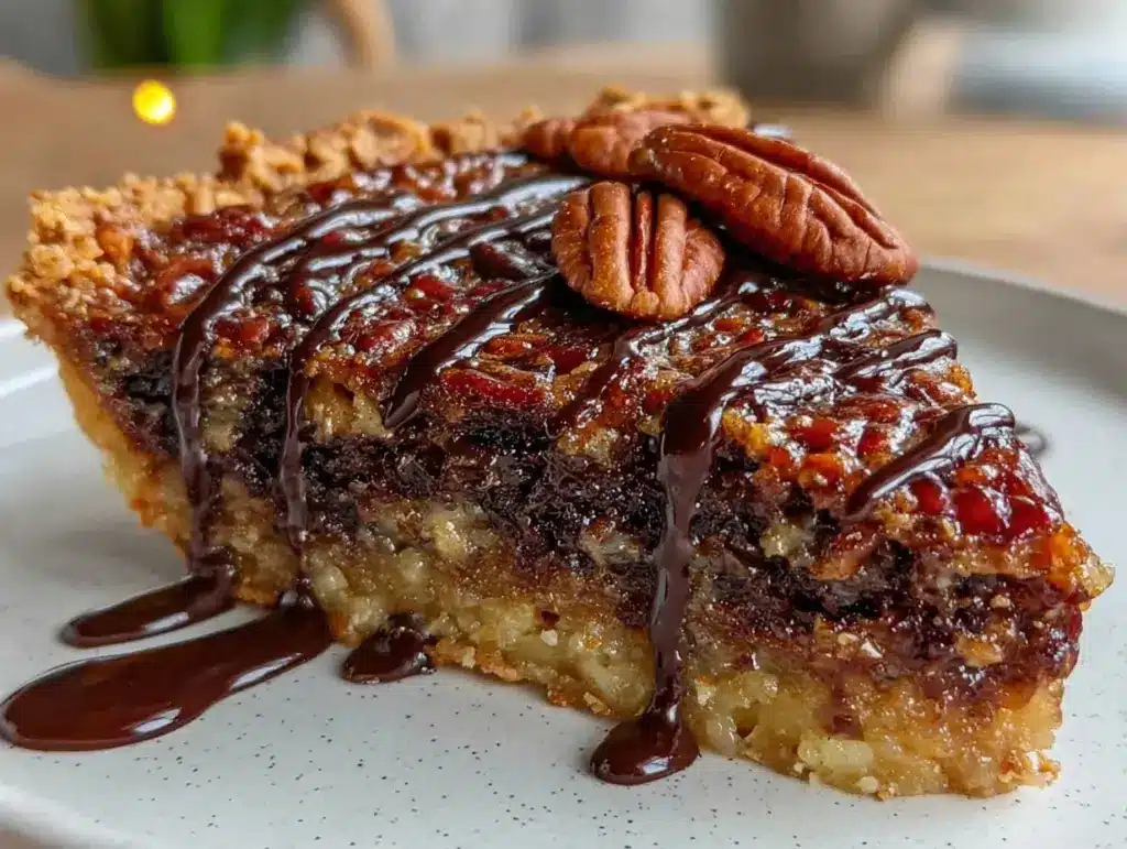 brownie pecan pie - featured image